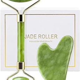 Nirvaroot Jade Roller & Gua Sha Set for Face, Cooling & Firming Effect, Sculpting Tool for Jawline & Skin Care, Self-Care Gift for Women & Men-image-29