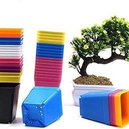 10pcs Flower Pot Colorful Succulent Flower Pot ling Small Square Pot 10x Pot Basin Small Square Nursery Container-image-63
