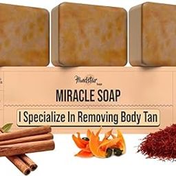 HINDSTAR Sandalwood & Saffron Magic Soaps For Bath | Paraben Free | Chandan & Kesar Bath Soap | Handmade Soaps For Glowing | Skin Brightening Soap For Men & Women (100g, Pack of 3)-image-19