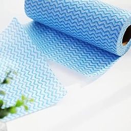 Sassyvilla Non Woven Reusable Kitchen Towel Roll Wipes Highly Absorbent Multipurpose Washable Tissue Rolls For Wipe slabs shelve Spills and Cleaning Kitchen Slabs- Pack of 1-19