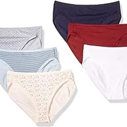 Women's Cotton Stretch High-Cut Bikini Panty Solid Style Underwear-image-33