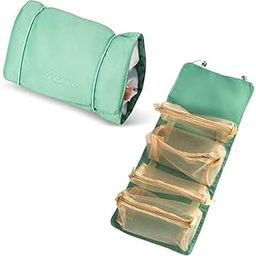 Multi Utility Foldable Multipurpose Used 9 Cms Portable Durable Large Storage Pouch Pen Case Travel Simple Stationery Bag School College Office Organizer for Teens Girls Adults Student (Green)-image-24