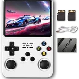 CoviniTee R36S 3.5 Inch Portable Game Console with 32+64G TF Card, Pre-Installed Emulator System, Preloaded Electronic Game with 15000+ Games (White)-29