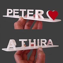 Surji 3D Flip Name | Personalized for Husband and Wife Couple Name (Upto 8 Characters)-25