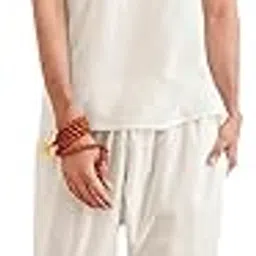 vastramay Men's Cotton Printed Kurta Pajama Set I Comfortable Yoga Vastra Great For Meditation Purposes I Stretches Yog Asanas Kurta Pajama Set I Treditional Casual Yoga Collection-picture-18