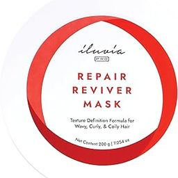 iluvia Curly & Wavy Care - Repair Reviver Mask - Natural softness & curl retention - Sulfate, Paraben Free (IRRM200, 1)-8