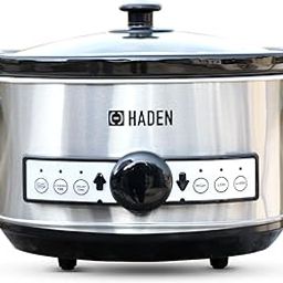 Stainless Steel Slow Cooker with Timer - 3.5 Litres, 3 Heat Settings (Warm, Low, High) - Power Light Indicator, Oven-Safe Ceramic Pot, Dishwasher Safe - Glass Lid for Easy Viewing, (Silver)-17