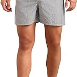 Men's Checked Boxer (Pack of 1) | Soft Elastic Waistband | Breathable Fabric-image-2