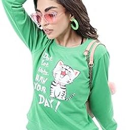 Women's Cotton Blend Round Neck Sweatshirt-image-18