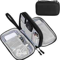 KeepCart Double Layer Storage Bag for Cable, Cord, Charger, Phone, Earphone, Hard Disk & Digital Gadgets Organizer Bag, Travel Pouch Electronic Accessories Carry Case Portable Waterproof Storage Bag.-image-14