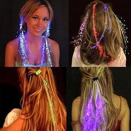 exciting Lives LED Hair Extensions for Parties - Dance Party Fashion Accessory, Gift for Women's Day, Christmas Day, New Year - Sister, Kids, Friends (2 Piece)-image-40
