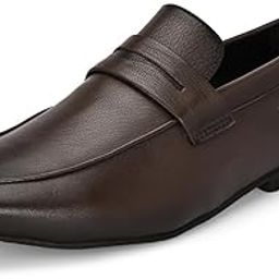 Black Leather Casual Shoes Loafers for Men WALKFREE-01-image-26