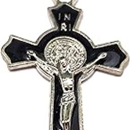 Black Christ pendant with chain for men and women-image-67