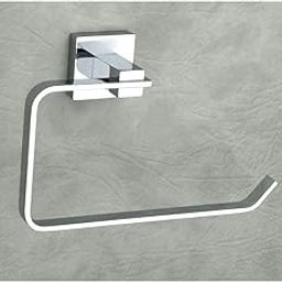 BRIGHT VISION Half Square Ring 304 Grade Stainless Steel Towel Hanger for Wash Basin | Napkin Holder for Bathroom | Hand Towel Hanger | Towel Holder in Bathroom | Towel Ring Bathroom Accessories-image-30