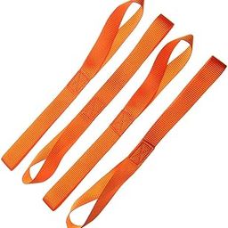 CALANDIS™ 5Pcs Soft Loops High Strength Tie Down Loops Nylon Heavy Duty Tie Down Straps Orange 46.5cm | Tie Downs & Straps | Tools-2