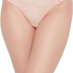 Women's Low Waist Bikini Panty with Cage Detailing in Peach-image-17