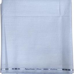 J HAMPSTEAD 100% EGYPTIAN GIZA COTTON BLUE PLAIN UNSTITCHED SHIRT FABRIC - 1.60 MTS - VV6959-image-65