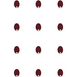 Comet Busters Maroon Oval Velvet Bindis With Stone (5 mm) (BV1401)-image-1