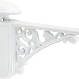 CALANDIS™ Glass Shelf Bracket Baroque Replacement Wall Mount Bathroom White | Bookcases | Furniture-image-8