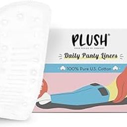 PLUSH Women's Pure U.S Cotton Paraben-Free Daily Natural Ultra Thin Regular Panty Liners - Pack of 2 Provides All Day Freshness For Non-Period Days - 150mm (Pack of 40)-image-38