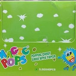 90s Kids Candy Magic Pops Popping Unique Candy Box (5 Gm X 10 Pieces) 50gm (Apple Flavor) Bachpan Ka Pyar-59