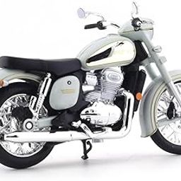 Maisto 1/18 Die Cast Scale Model Compatible with Jawa Yezdi Miniature Replica Model, Made of Metal and Plastic, White-7