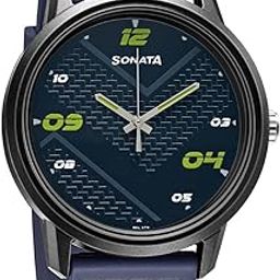 Quartz Analog PU Strap Watch for Men-NS77085PP14W/NT77085PP14W-picture-0