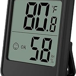 Digital Hygrometer Easy to Read Portable Multipurpose Thermometer Hygrometer MC40 Black-picture-17
