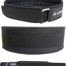 Kobo 4" Foam Padded Weight Lifting Belt Back Gym Strap Training Support Fitness Exercise Bodybuilding-image-12