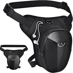 TERRIFI Drop Leg Bag for Men Women with Zipper - Multi-Purpose Waterproof Tactical Motorcycle Thigh Bag with Leg Strap - Outdoor Fanny Pack for Camping Hiking Cycling Riding Motorcycle Cycling-image-57