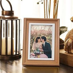 Art Street Premium 3D Table Top Photo Frame, Wooden Picture Frames For Home Décor, Office Desk, Bedroom & Living Room (Brown, Size 4x6 inch)-image-86