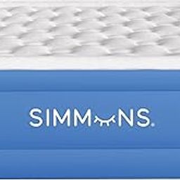 Simmons Rest Mattress Air Bed with Side Built-in Pump and Soft Velveteen Topper, 17" Full-picture-15