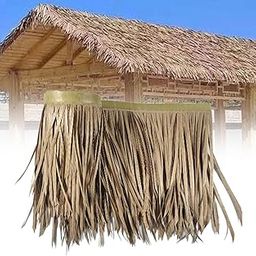The Style Sutra50x100cm Flame Retardant Artificial Straw Roof Thatch Waterproof PE Material Style B | Yard, Garden & Outdoor Living | Synthetic Grass-image-58