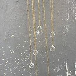 Golden Cascade Crystal Suncatcher, 30-38 cm, Hanging Window Decoration, Rainbow Light Catcher, Modern Boho Home Decor-image-48