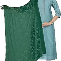 Zen Women's Chiffon Heavy Embroidery Dupatta (2.25 meters)-image-6