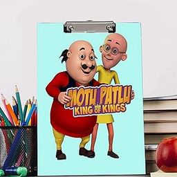 BP DESIGN SOLUTION Motu Patlu Reprint Clip Board Examination Pad for Shop, Medical,Grocery Size 14x10-19