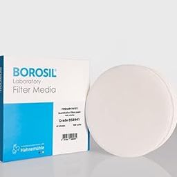 Borosil Filter Papers 125 mm, Quantitative Round Sheets (Pack of 100), Cellulose Filter Paper, Chemistry Lab Experiments for Schools or Laboratory Activities-16