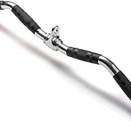 SVAAN Zig Zag Handle | Curl Bar | Curl Handle | Triceps/Biceps Exercise | Rotating Bar with Imported Grip-16