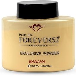Daily Life Forever52 Exclusive Banana Makeup Setting Loose Powder Long-Lasting Coverage Reduces Shine For All Skins, Matte Finish Look, 42Gm Medium (Banana1)-FBE001, Yellow-54