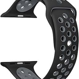 Sports Band Soft Silicone Sport Wristband Compatible with Apple Watch iWatch Bands 42mm 44mm & 45mm Soft Silicone Strap-32