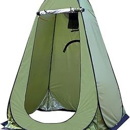 DZAWIBA® Shower Tent Pop-Up Privacy Tent Camping Portable Toilet Tent Outdoor Camp Bathroom Changing Dressing Room Privacy Shelters for Hiking Beach Picnic Fishing Potty. (Green)-image-10
