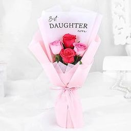FNP Live Flower Bouquet of 4 Roses In Premium Packing For Birthday Gift, Anniversary Gift, Wedding Gift, Congratulations Gift & Gift For Special Occasions (Same Day Delivery)-image-45