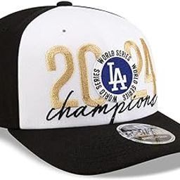 New Era LA Los Angeles Dodgers 9SEVENTY 2024 World Series Champions Gold Patch Snapback Cap, Adjustable Hat-image-5