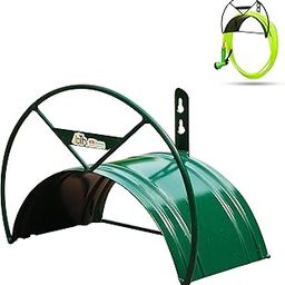 BTH Company Wall Mounted Watering Hose Holders - Heavy Duty Portable Irrigation Hose Hanger (Green)-picture-19