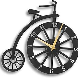RAP CREATION Gold Needle Numerals Cycle Shape Metal Analog Wall Clock for Home & Office | Big Size Stylish Latest Home Decor | (40 X 40 CM) | Black Color (Battery Included)-image-72
