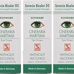 HOMOEOCART Dr. Willmar Schwabe Germany Cineraria Maritima (D2) Eye Drops Without Alcohol 10Ml (Pack Of 3)-24