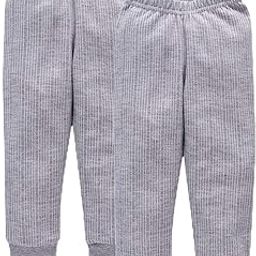 Neva Baby Kids Boys & Girls Winter Thermal Wear Lower Body Warmer Bottom Grey Color Pack of 2-image-11
