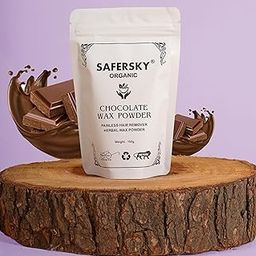 SAFERSKY Herbal Body Wax Powder for Hair Removal | Chocolate Flavours Hair Remover Wax | Zero irritation | No Side Effects | Painless Hair Remove Powder For All Hair & Skin Types Bikini Area Organic Hair Removal Wax Powder For Bikini Women Man Natural and Underarm Hair Remove Waxing Powder (Chocolate 100gm)-image-83