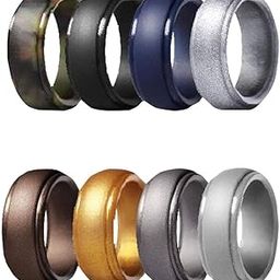 Club Bollywood®8 Pieces Silicone Rings Men Women Band Sport Rings Outdoor Rings Size 9| Rings| Rings|Jewelry & Watches|• Jewelry & Watches|8 Pieces Silicone Rings-18