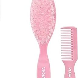 Vega Baby Hair Brush And Comb Set (India's No.1* Hair Brush Brand) with Natural Bristles for Baby Hair Grooming, Baby Comb Hair for New Born, (9959)-image-69